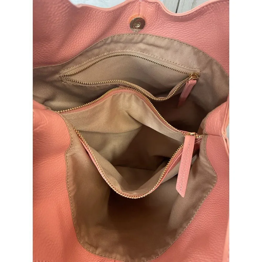 Laggo Leather Hobo Bag Purse Nadia Blush NEW